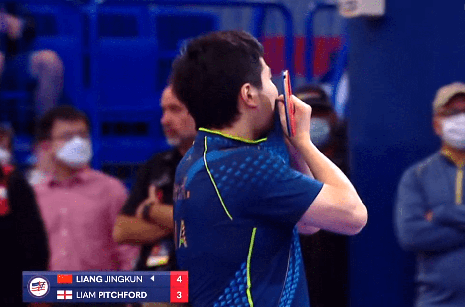 德国队鏖战波兰队，梁靖崑扛起全队